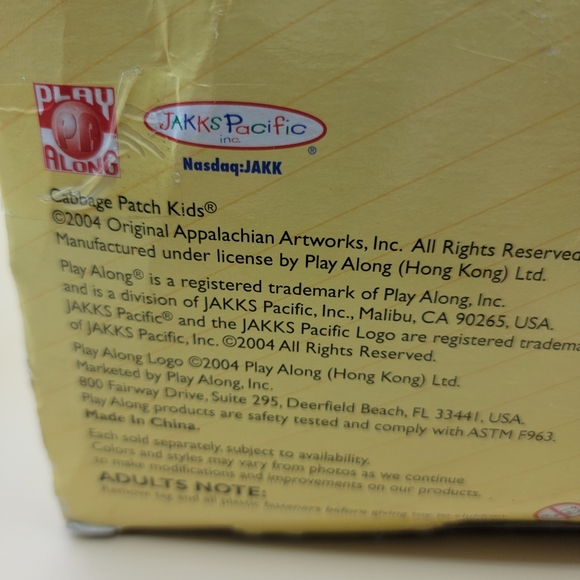 Cabbage Patch Kids Doll 2004 African American Braids Vintage New with Box Damage - Picture 16 of 16